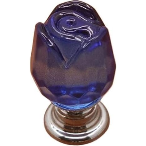 Poignées de porte en cristal à motif diamant, boutons meuble (1/5)