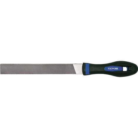 Lima  de  taller  DIN  7261  L.150mm  Q.16x4mm  corte  2  plano  semirredondo  2K-Ergo  TECWERK (1/2)