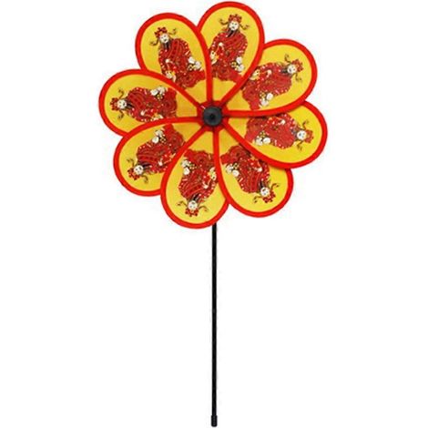 8-flügeliges Windrad „Gott des Reichtums“ für Garten, Hof und Terrasse