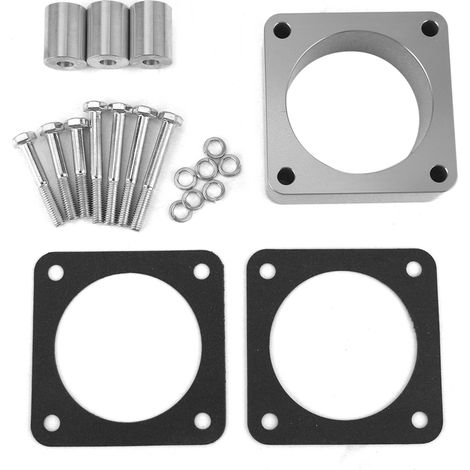 Kit d'entretoises de corps de papillon en alliage d'aluminium usiné CNC, compatible avec Jeep Wrangler/Cherokee/Grand Cherokee (1/5)
