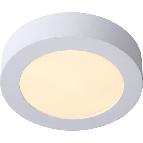 Plafonnier Salle de bains - Ø 18 cm - LED Dim. - 1x12W 3000K - IP44 - Blanc (1/5)