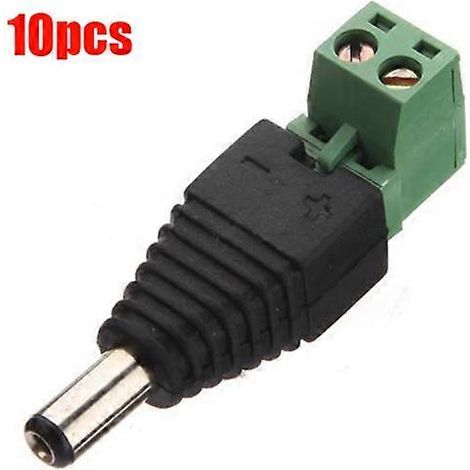 10-mm-DC-Stecker (5,5 mm x 2,1 mm) für CCTV-DVR-Kamera (1/3)