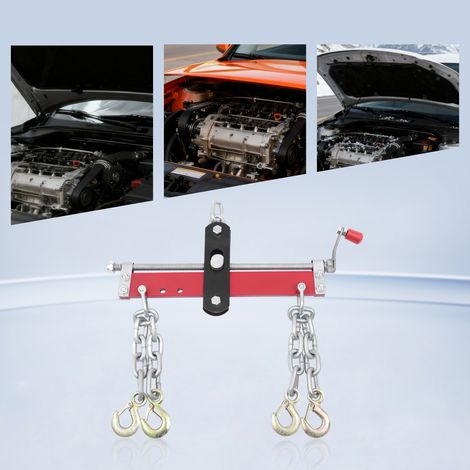 YISSALE-Motorausrichter / Balancer 900kg - Lastnivellierer mit verstellbarem Griff und 4 Ketten, Motorenheber für Getriebe und Motoren, für Kfz-Werkstatt und Garage (1/5)
