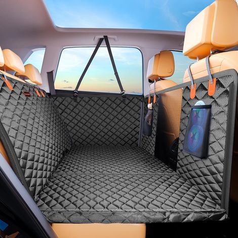 Protezione per seggiolino auto per cani JOEJOY, coprisedile estensibile per seggiolino auto per cani, antigraffio e impermeabile, base rigida, nero (1/5)