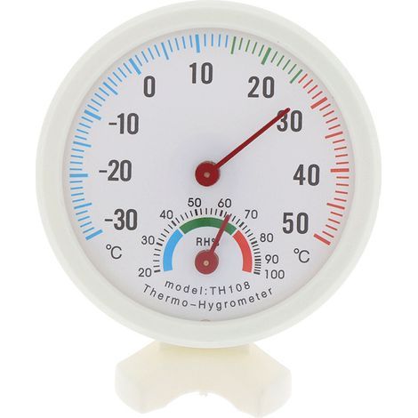 Innenthermometer und Hygrometer, Tisch-/Wandgerät, Doppelfunktion (Temperatur und Luftfeuchtigkeit), batterielos. (1/5)