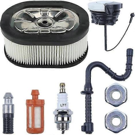 1122 141 2201 Air filter inlet protective cover, fuel line, fuel line hose, air filter MS660 (1/3)