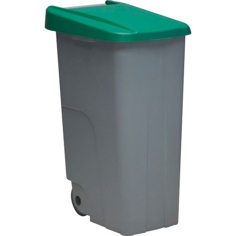 Secchio Spazzatura con Ruote Denox Verde 85 L 58 x 41 x 76 cm (1/5)