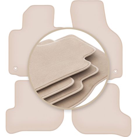 Tapis beiges PREMIUM pour : Volkswagen Golf VI à hayon, variante, break 2009-2013