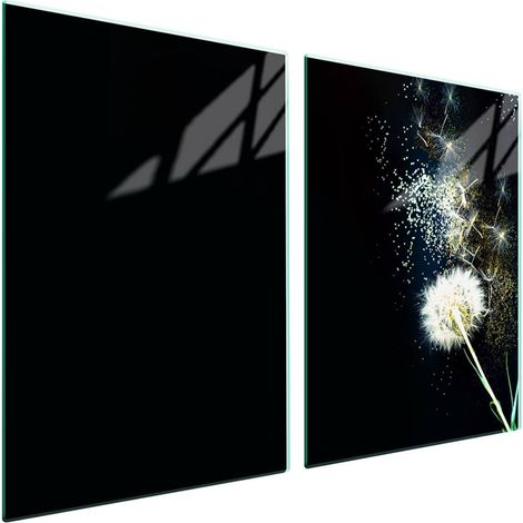 Glasschutzplatte für den Herd 2x45x52 Flower (1/5)