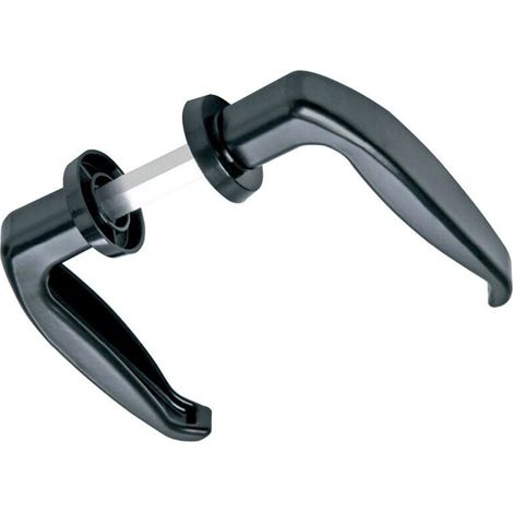 Poignée Pour Portail - Vis Noire 8x40x50 Mm - Pour Portail En Bois Ou Métal - Lot De 2 (1/2)