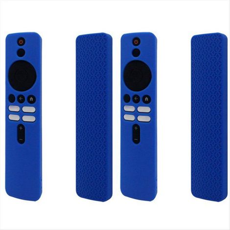 Convient à la pour Xiaomi TV Box 4K 2e Génération, Étui de Protection en Silicone pour Xiaomi Télécommande, Bleu (1/4)