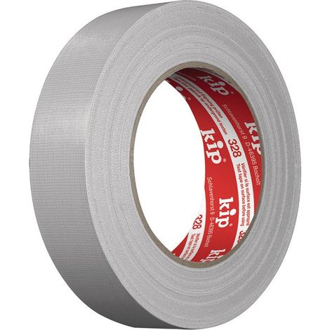 Cinta de tela Extra 328 gris claro L.25m An.30mm Rl.KIP (Por 12)