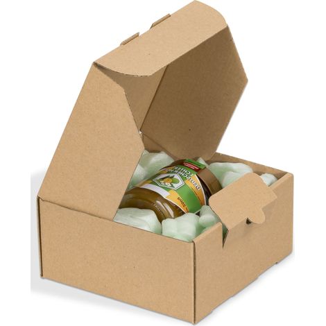 800 x DHL Kleinpaket Kartons Faltschachteln 240 x 160 x 80 mm (Außenmaß) Braun (1/5)