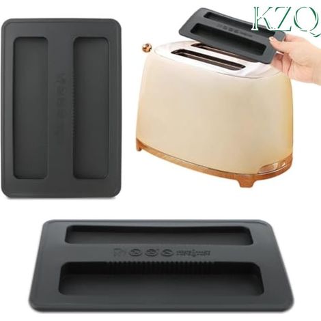 2 Pack Housse de Protection pour Grille-Pain, Couvre-Pain Universel en Silicone, Accessoire Couvercle de Machine à Pain et Appareil à Sandwich- (1/5)