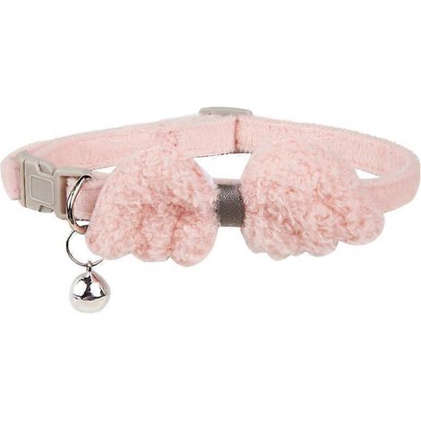 Verstellbares Hundehalsband für kleine Rassen mit dekorativen Engelsflügeln, niedliches Accessoire für kleine Hunde, verstellbares Haustierhalsband, elegantes Engelsdesign.