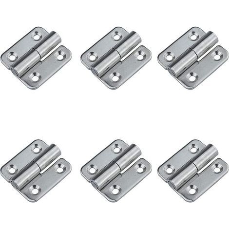 (Droite)6 charnières amovibles 1,5' petits joints coulissants charnières de porte amovibles en acier inoxydable 304 gaucher (1/5)