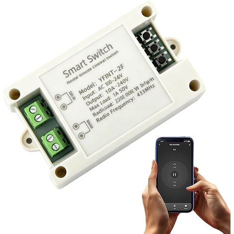 Contrôleur intelligent WiFi pour moteur CC 12 V/24 V linéaire Interrupteur à distance, relais avant et arrière, application Smart- Life APP, minuterie, compatible avec et Google Home (1/5)