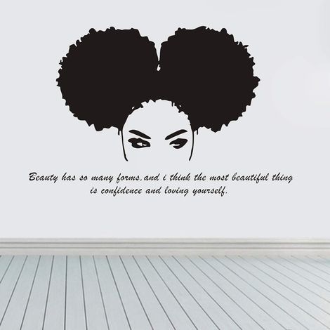 Stickers muraux femmes africainesStickers décoratifs pour chambres et salons (noirs) (1/5)