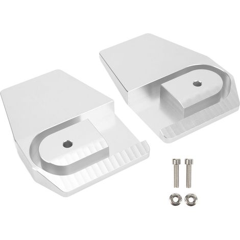 Lot de 2 repose-pieds de moto en alliage d'aluminium CNC antidérapant, compatibles avec REBEL CMX500 et CMX300 (2017-2022), couleur argent. (1/5)