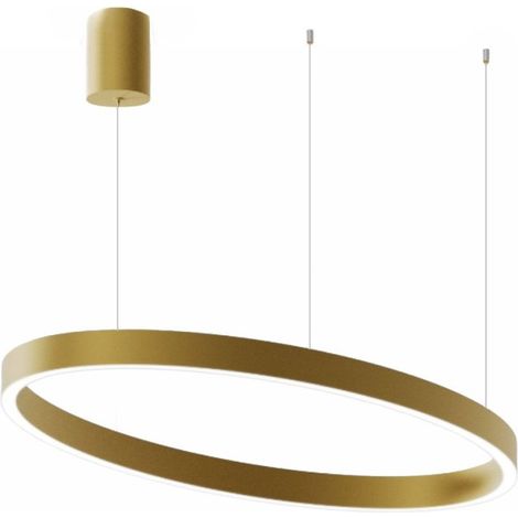 Lampadario classico gea luce criseide s1p ovale fcrso8o led oro alluminio silicone (1/5)