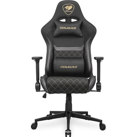 COUGAR Gaming-Stuhl Armor One V2 Gold F, PVCStoff, Schwarz