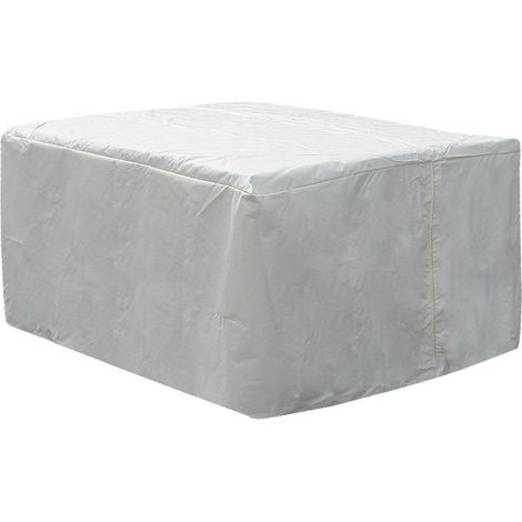 Cubierta impermeable para conjunto de jardín en poliéster PVC blanco 320 x 120 x 90 cm Italy Grosseto CHUVA
