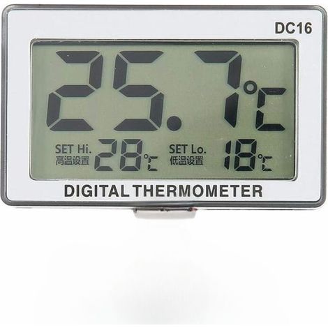 Termometro per acquario impermeabile schermo lcd interno DC16 (1/6)