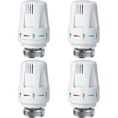 4 PCS thermostatique de radiateur PCS, XU, Thermostat TRV M30 1,5, Vanne radiateur, Vannes pour système chauffage maison - (1/4)