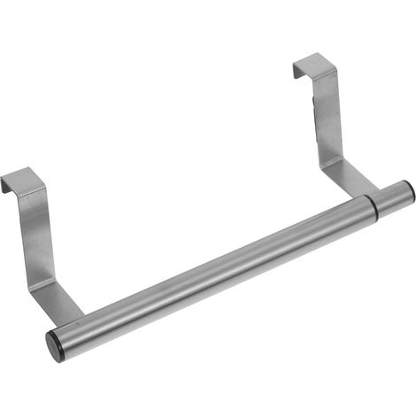 Porte-serviettes télescopique en acier inoxydable pour porte de placard, installation facile sans (1/5)