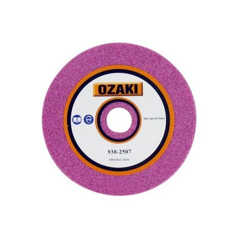 Meule d'affûtage 3,2 mm – Diamètre extérieur 100 mm – Alésage 16 mm – Pour acier et inox – Coupe nette sans éclat