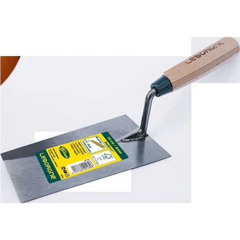 LEBORGNE Truelle carrée Batipro 20 cm manche bois - lame souple en acier trempé (1/5)