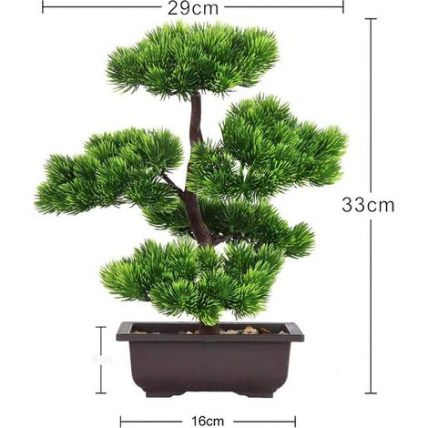 Künstlicher Bonsai-Baum, künstliche Zierpflanze, Zimmerpflanze, Stil 1 (1/4)