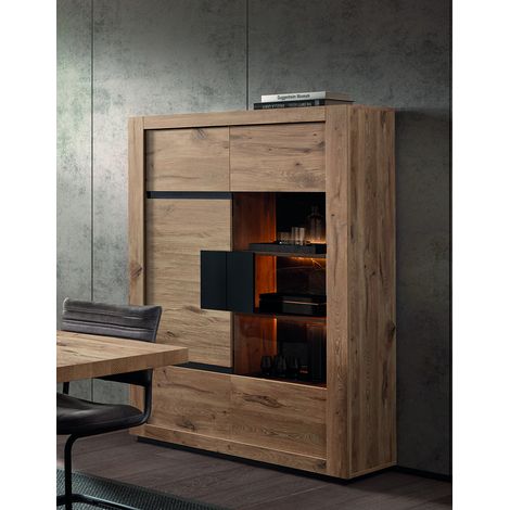 Vaisselier/argentier contemporian chêne canyon Marilina (1/5)