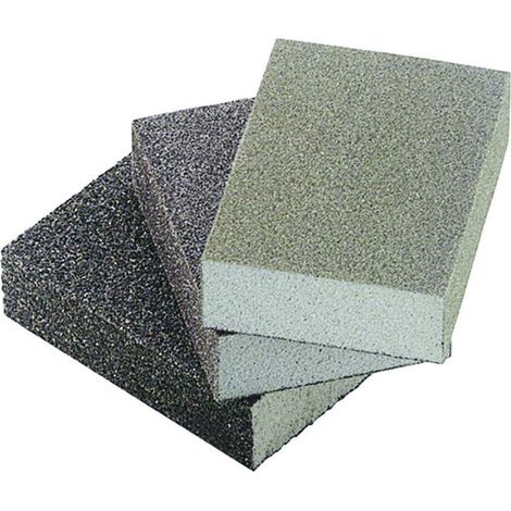 Spugne abrasive a saponetta Grinspon - grana media 100 - mm 100x66x26h - 60 pz