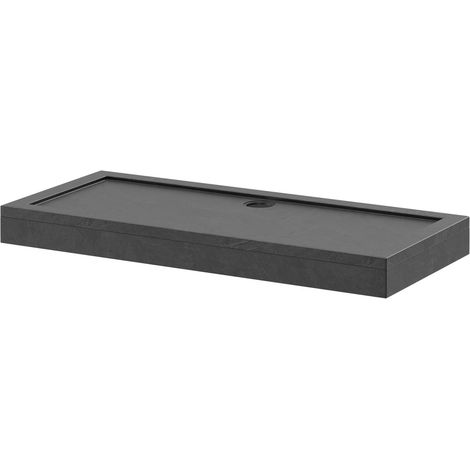 Wholesale Domestic Pearlstone Slate 1600mm x 700mm x 40mm Rectangular Shower Tray and Plinth (1/4)