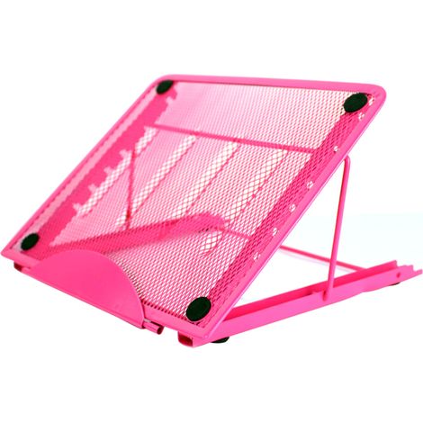 Support de table multifonctionnel en métal pliable pour peinture diamant, rehausseur d'ordinateur portable réglable sur 6 niveaux, portable et ventilé. (1/5)