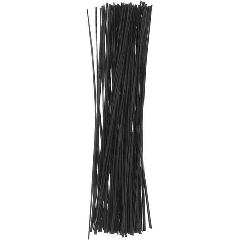 500 verzinkte Kabelbinder aus Eisen, 15 cm (Schwarz) (1/4)