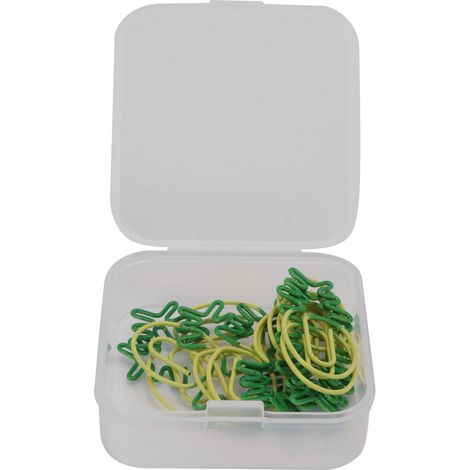 15Pcs Paper Clip Yellow Green Pineapples Shape 2 Color Lovely Metal Material Craft Paperclip for Office Family (1/5)