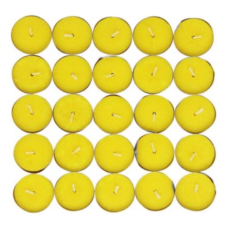 KIT MINI CANDELE ALLA CITRONELLA Ø 3,6x1,7h cm - Confezione (1/10)