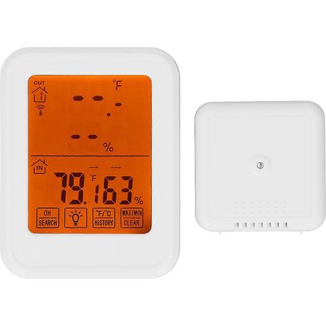 Temperatur- und Feuchtigkeitsmonitor, Wettervorhersage, Alarm, Thermometer und Hygrometer für Zuhause