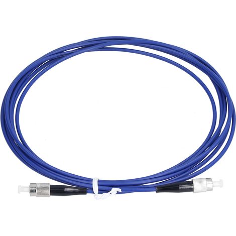 Câble fibre optique monomode blindé 1 fibre FC/UPC-FC/UPC bleu 5 mètres (1/5)