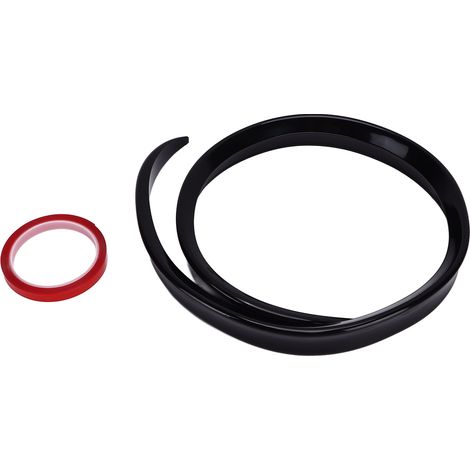Spoiler Universel Noir Brillant pour Coffre Auto, Lèvre en Caoutchouc Résistant UV, Aileron Arrière 120cmx4cm/47.24x1.57in (1/5)