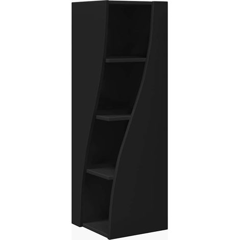 vidaXL Corner Cabinet Black 32 x 32 x 102 cm Engineered Wood