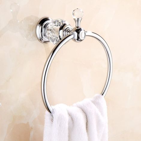 Porte-serviettes mural électrique plaqué cristal 1PC (1/5)