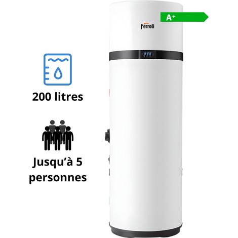 Chauffe-eau thermodynamique Oasis Tech 200 LT Ferroli