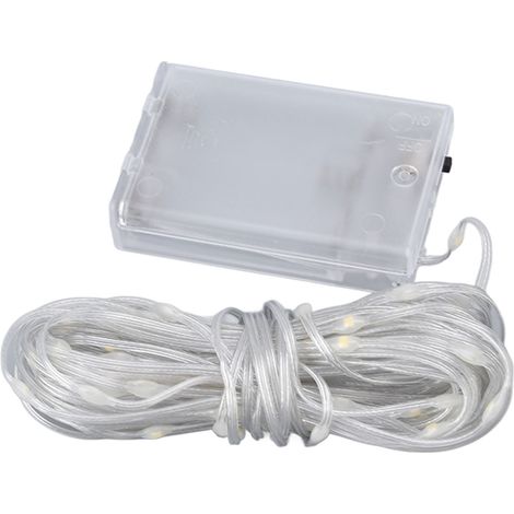 Rideau lumineux LED 10m étanche lumière chaude guirlande décorative extérieur DIY (1/5)