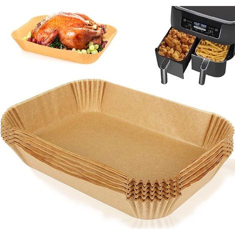 Backpapier für Airfryer – Passend für Ninja Double XL AF300, AF400, AF451 – 300 Blatt – Braun (1/5)