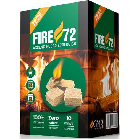 ACCENDIFUOCO ECOLOGICO FIRE CF 72PZ