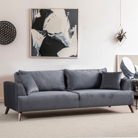 3-Sitzer-Sofa Buhara Dunkelgrau (1/5)