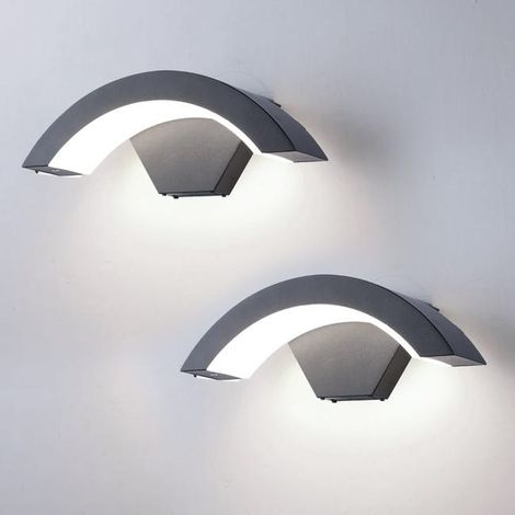 2er Set LED Außenwandleuchte 24W – IP65 Wasserdicht 6000K